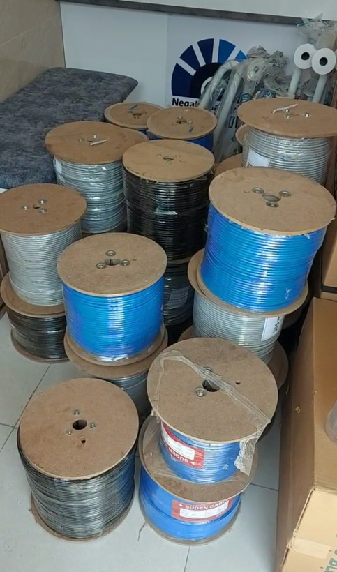 کابل Cat6 sftp outdoor cu حلقه 305 متری